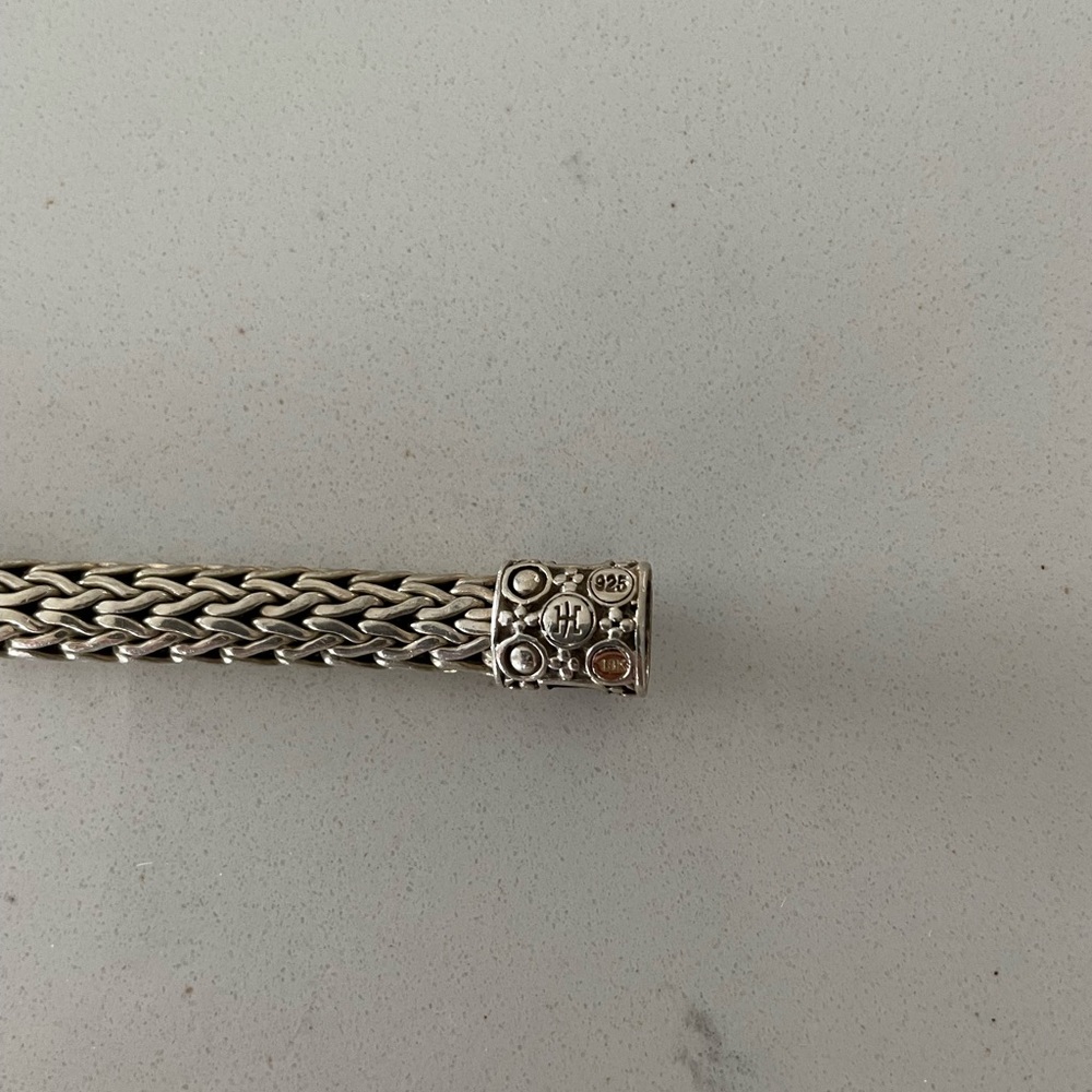 Unisex john hardy bracelet with gold dots
